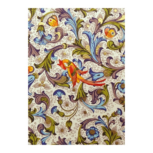 [GIR-82RO FZB 035] CARNET PAPIER FLORENTIN BLEU A7  7,5*10 CM