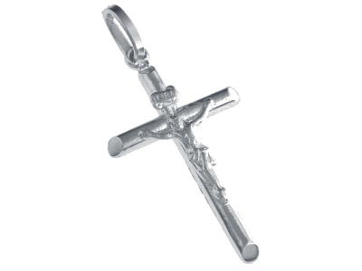 [HKZ-10105] Kreuz - AG 925% rhodoniert(18x27mm)