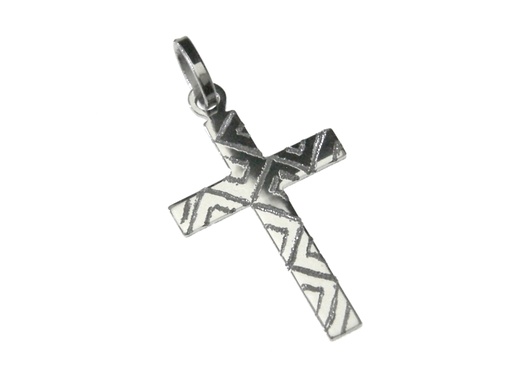 [HKZ-10132] Anhänger - Kreuz - Silber 925% rhodiert