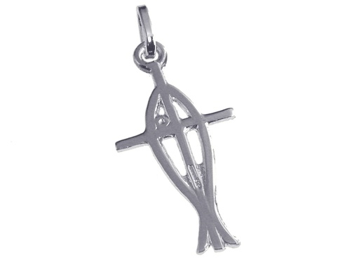 [HKZ-10ICT] Pendant Ichtus - Silver 925% (15x25mm)