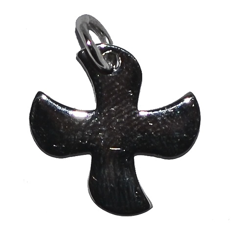 [HKZ-48M3136] Croix Taizé - Argent 925‰ rhodié (15x15mm)