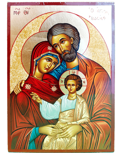 [IKO-13BAFAM] Icoon lithografie/plat - H.Familie (70x95mm)
