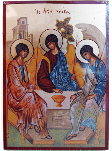 [IKO-13BATRI] Icoon lithografie/plat - H.Drievuldigheid Roublev (70x95mm)