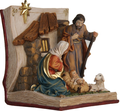 [KGR-47K1101] Holy Family In The Book - 11 cm