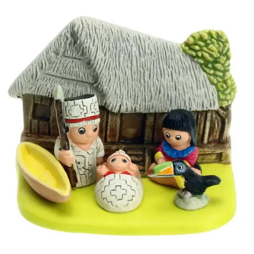 [KGR-85AMA] Kerstgroep "Amazone" - 7x9cm