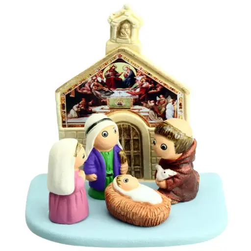 [KGR-85ASS] Kerstgroep "Assisi" - 7x9cm