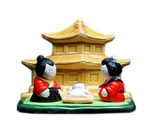 [KGR-85JAP] Crèche du monde 'Japon' - 7x9cm