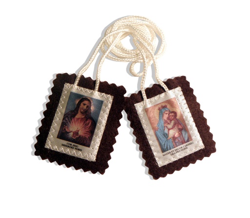 [KOK-09SCA1215] Stoffen scapulier klein (54x45mm)