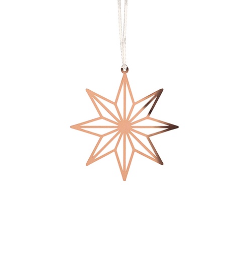[KST-62M8] Deco 8pointed Copper -8x8,5cm