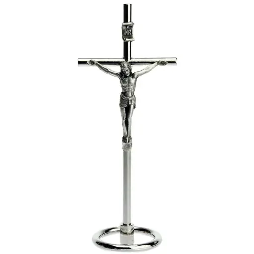 [MKR-54MTV105N] Stehkreuz - Metall/Korpus metall vernickelt (45x110mm)