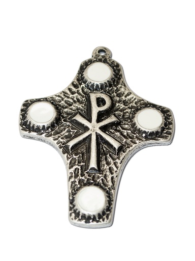 [MKR-89M4AWT] Cross metal - PX/email white (75x95mm)