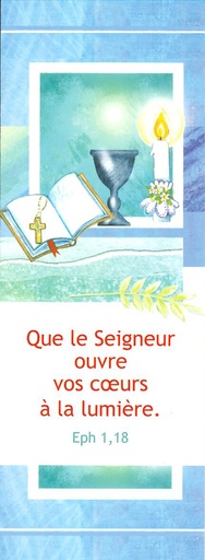 [SGC-21SC064] Signet communion - 5,5x15cm Que le Seigneur ouvre...