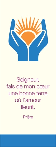 [SGC-21SC084] Signet communion - 5,5x15cm Seigneur, fais de mon coeur... -