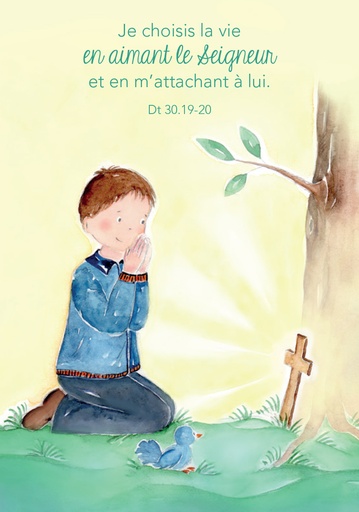 [SGC-31C027] Signet communion - 70x100mm Je choisis la Vie ...