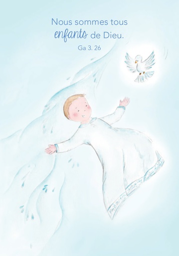[SGC-31C035] Signet communion - 70x100mm Nous sommes tous enfants ...