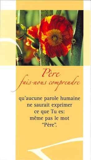 [SGN-21SP004] Signet prière Père, fais-nous comprendre - SP004