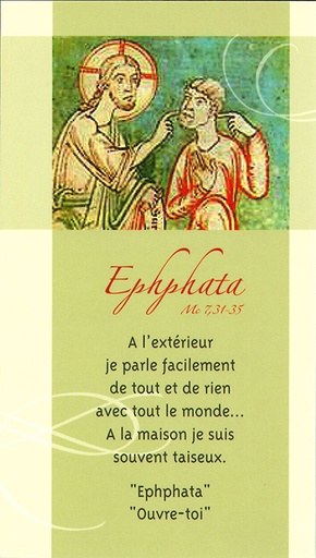 [SGN-21SP063] Signet prière L'Ephata - SP063