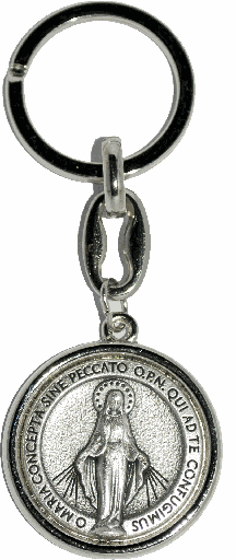 [SLH-35WON37] Sleutelhanger OLV Wonderdadige - metaal (60x30mm)