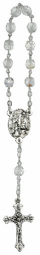 [TNT-05IR6CRI] Small rosary - imm. cristal - white (⌀ 6mm)