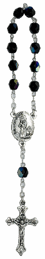 [TNT-05IR6SCA] Small rosary - imm. cristal - scarabee (⌀ 6mm)