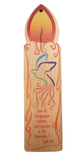 [KAD-09M03] Kaars/magneet - "Que le Seigneur..." (135x35mm)