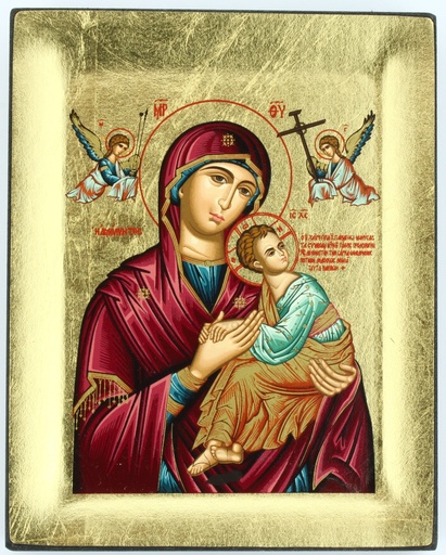 [IKO-75M01ADB] Ikoon zeefdruk/slagmetaal - A.D.Bijstand (100x125mm)