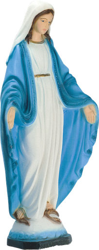 [BLD-82WON12] Staute Madonna Wuntertätige - Kunstharz/koloriert/gold - 12cm