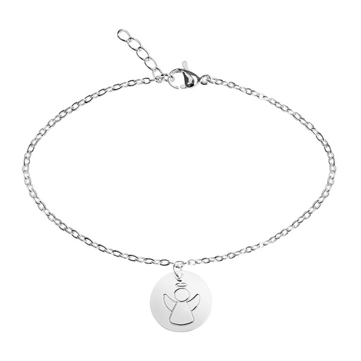 [ARM-99M01ENG] Armbandje vesilvert - "Bless you- Collection"  - Schutzengel