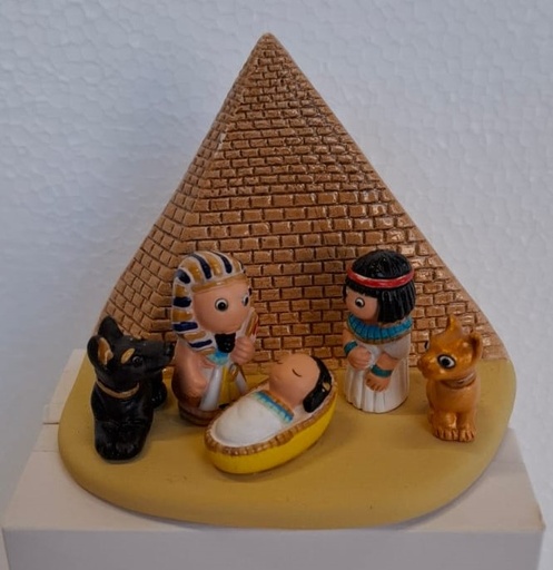 [KGR-85EGY] Nativity "Egypt" - 7x9cm