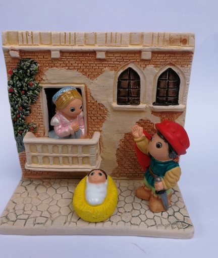 [KGR-85VER] Crèche du monde 'Verone' - 7x9cm