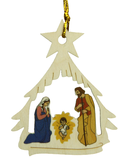 [KST-35M005] Deco hanger hout - Den H Familie/kleur (65x85mm)