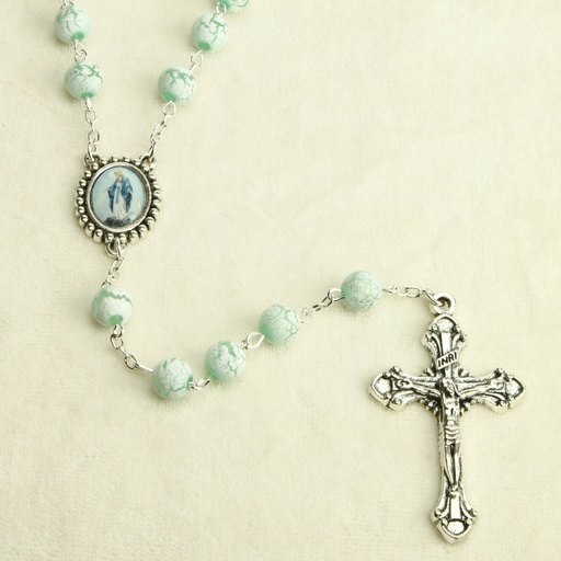 [RZK-35M001GR] Chapelet - plastique/verte (⌀ 8mm)