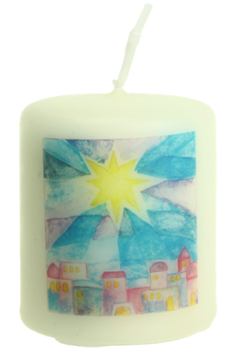 [MRL-876081] Bougie 'Etoile de Paix' - Maria-Laach (60/50mm)