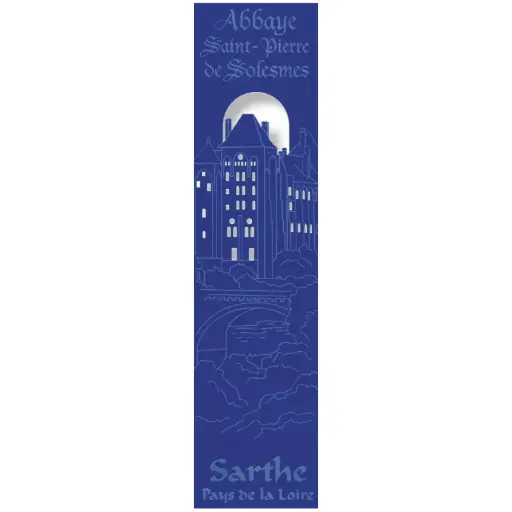 [PDO-00MPL955] Bladwijzer gelaserd - Abdij Solesmes - assorti (52,5x210mm)