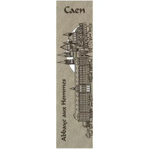 [PDO-00MPL986] Bladwijzer gelaserd - Abdij Caen - assorti (52,5x210mm)