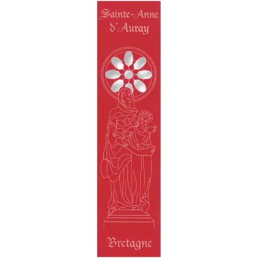 [PDO-00MPL925] Bladwijzer gelaserd - Sainte Anne d'Auray - assorti (52,5x210mm)