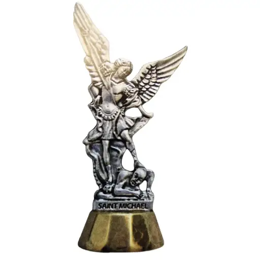 [ATM-11BLDMIC] Ministatue aimant St Michel - métal (55x20mm)