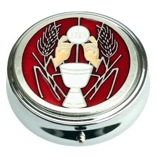 [HSD-11CAL01RD] Hostiedoosje 'Kelk-JHS-Aren'/rood - D 40mm