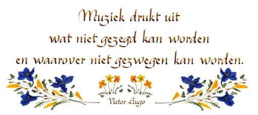 [PDO-00CNL080] Kaart serie 'Citations - NL - 'Muziek drukt uit...' - 10,5x21cm + envel.