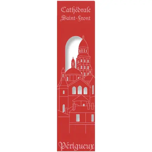 [PDO-00MPL909] Bladwijzer gelaserd - Cath. Saint-Front/Périgueux - assorti (52,5x210mm)