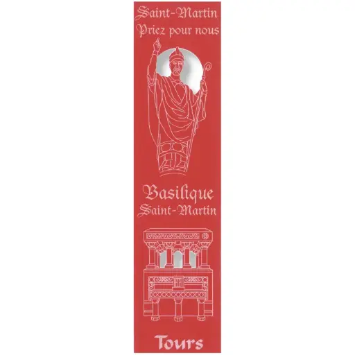 [PDO-00MPL930] Bladwijzer gelaserd - Basilique St Martin/Tours - assorti (52,5x210mm)