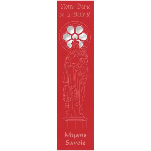[PDO-00MPL935] Bladwijzer gelaserd - Notre Dame de la Nativité/Myans - assorti (52,5x210mm)
