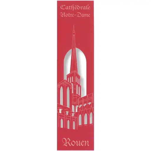 [PDO-00MPL937] Bladwijzer gelaserd - Cath. Notre Dame/Rouen - assorti (52,5x210mm)