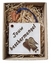 Tegel & engeltje 'Jouw beschermenge l' - keramiek/in box - 7x12,5cm