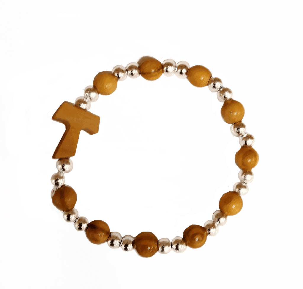 Bracelet flexible pour enfant - bois d'olivier (Ø6mm)