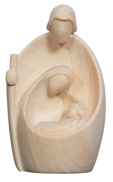 Beeld H Familie - houtsnij/natuur - 7cm