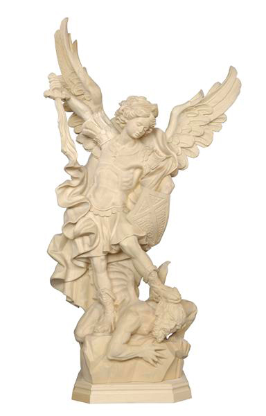 Beeld H Michael - houtsnij/natuur - 12cm