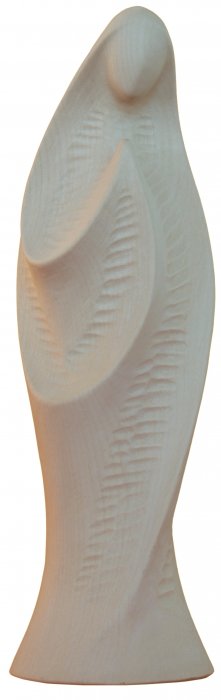 Statue Vierge priante - bois sculpt/natur - 11cm