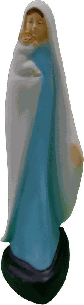 Beeld OLVrouw met kind - kunsthars/gekleurd - 16cm