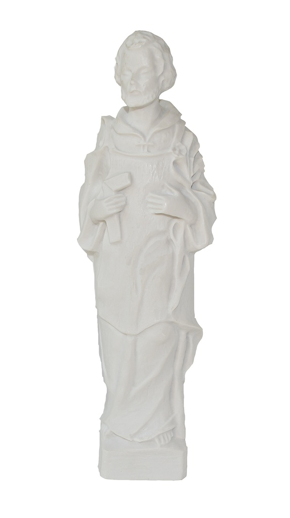 Beeld H Jozef/werkman - kunsthars/wit - 20cm
